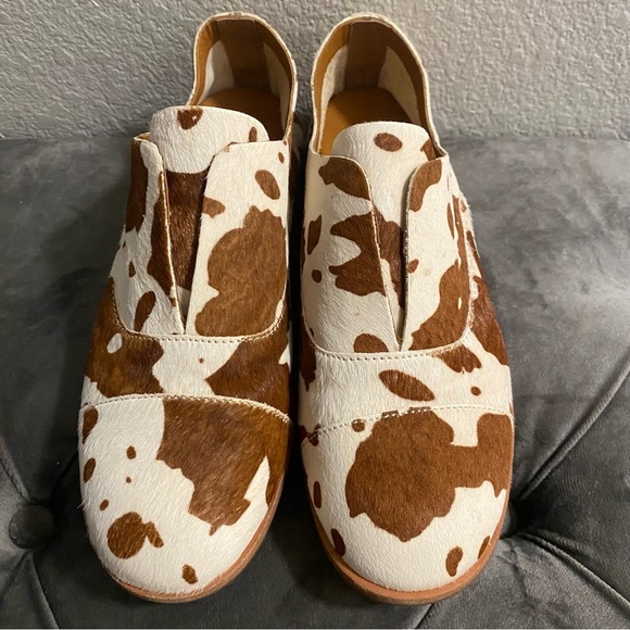 New W/Out Box Korkease Womens Nottingham Flat Cow Print - Size 7.5M - Picture 6 of 9